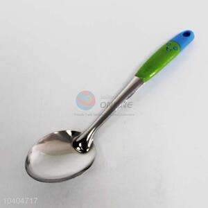 Stainless Steel Spoon with Plastic Smile Handle