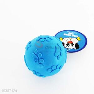 Bowling rubber pet toy for dog