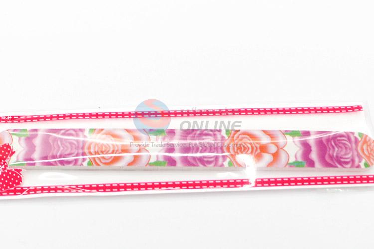 Good quality fashionable flower pattern nail file