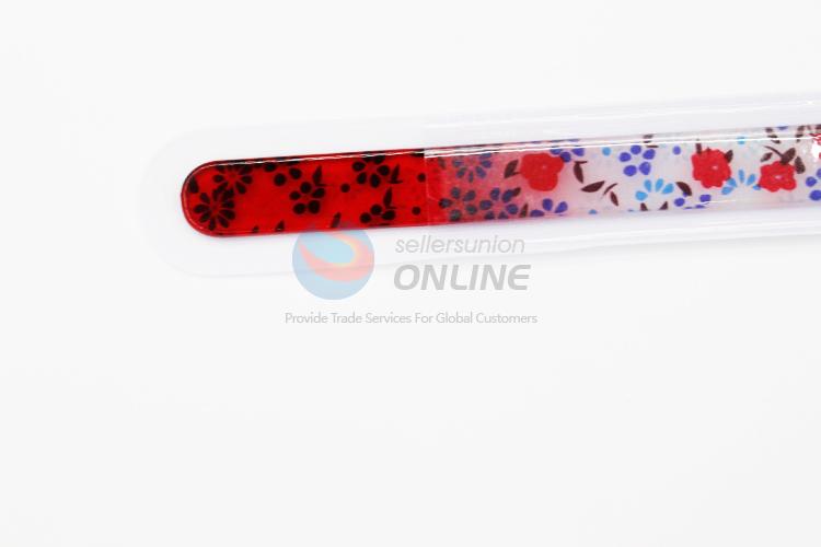 New style red flower pattern nail file