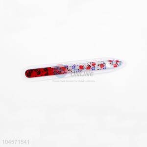 New style red flower pattern nail file