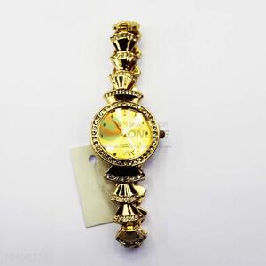 Hot sale alloy gold wrist watch