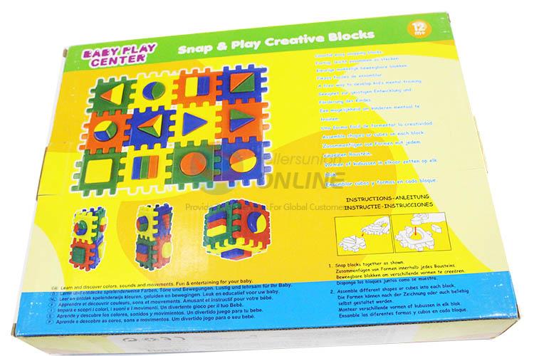 Fashion Educational Toy Colorful Snap & Play Creative Blocks