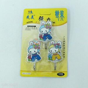 Hot sale cartoon rabbit plastic sticky hook