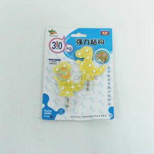 Cartoon 2 Pieces Wall Hook Plastic Sticky Hook