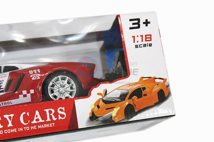 Ecofriendly material 1:18 remote racing car with rechargeable batteries