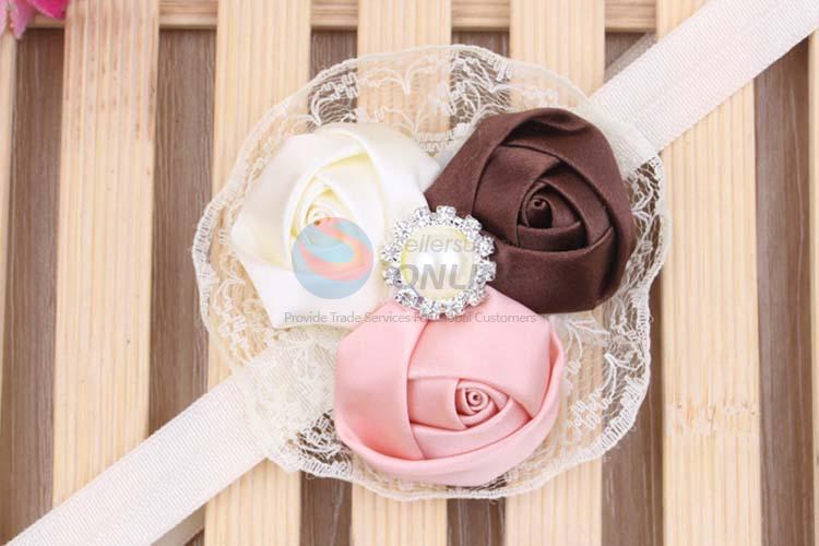 Wholesale Cheap Lace Flower Hairband For Baby