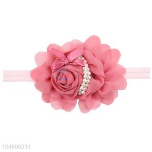 China Supplies Wholesale Rose Flower Hairband For Newborn