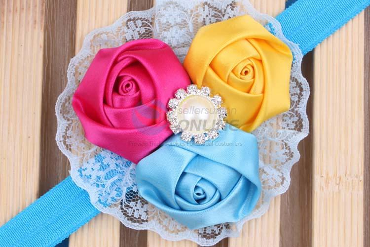 Wholesale Cheap Lace Flower Hairband For Baby