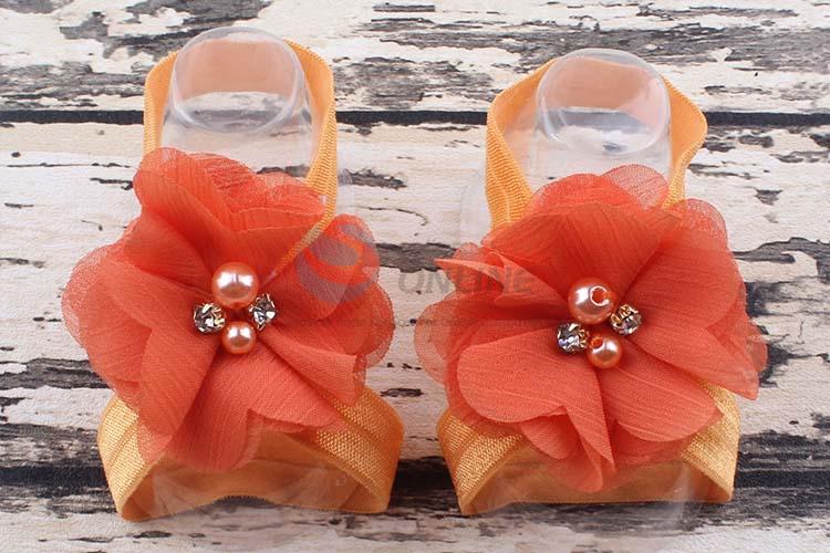 High Quality Cheap Chiffon Flower Foot Band