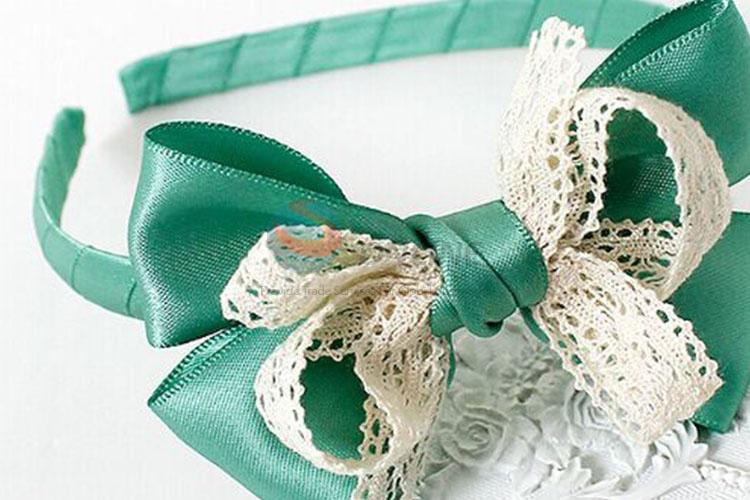 Green Lace Bowknot Hairpin