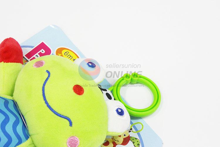 Education frog plush baby rattles soft animal baby toys