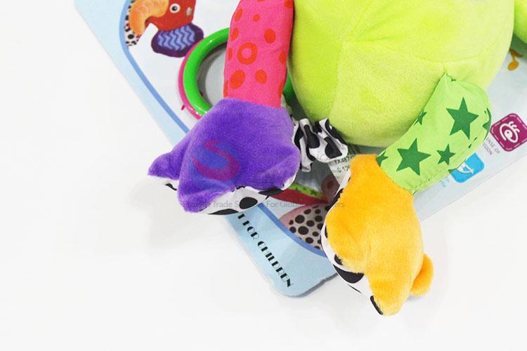 Education frog plush baby rattles soft animal baby toys