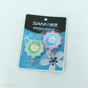 2PCS Flower Shaped Sticky Hook