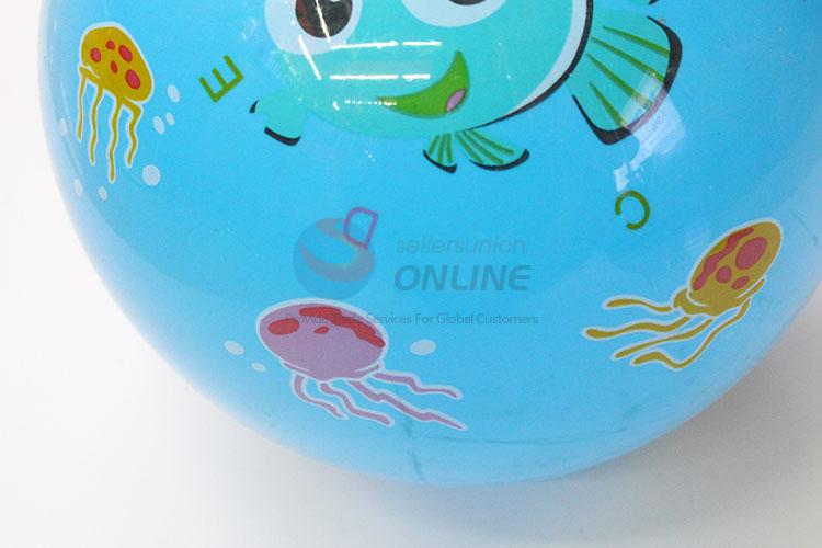 Cute Cartoon Fish Printing Blue PVC Ball