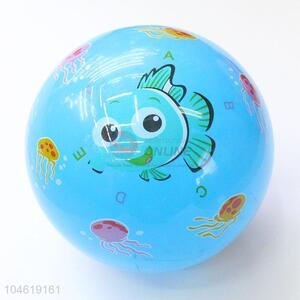 Cute Cartoon Fish Printing Blue PVC Ball