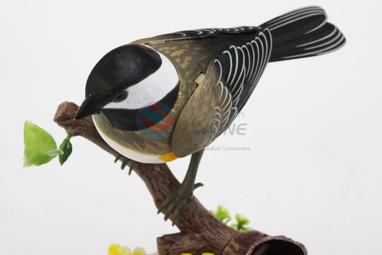 Simulated Heartful Bird Sound Control Plastic Bird for Promotion