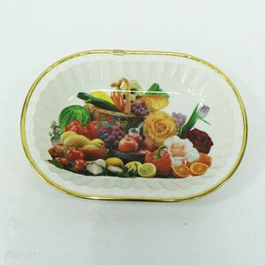 Wholesale custom delicate printed fruit plate