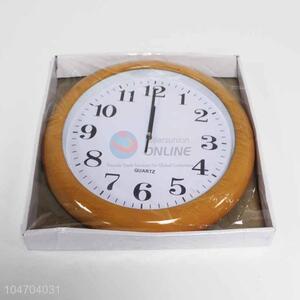 Round Shaped Wooden Side Wall Clock