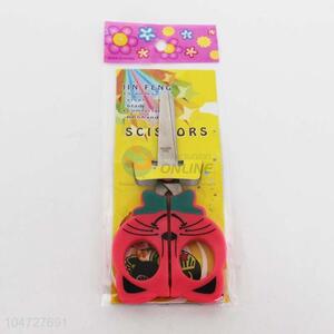 Cartoon Red Color Plastic Handle Scissor for Students