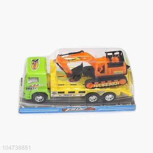 Cheap wholesale trailer excavator set toy car