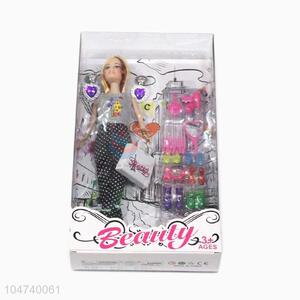 High grade custom fashion doll toy doll playset