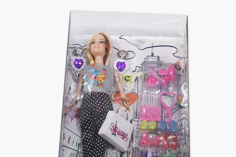 High grade custom fashion doll toy doll playset