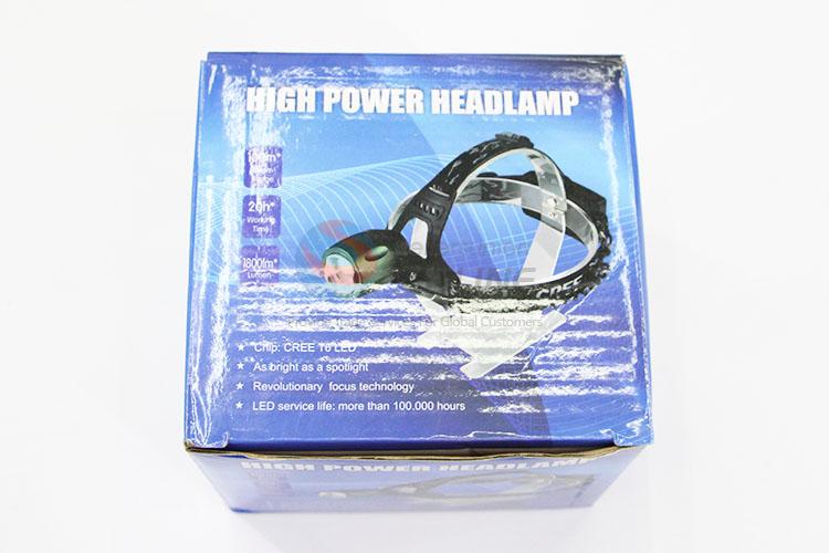 High Quality Head Flashlight for Hunting Fishing LED 18650 Head Lamp Set