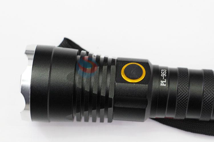 Promotional Custom Waterproof Flashlight with T6 Lamp Bulb and 18650 Battery