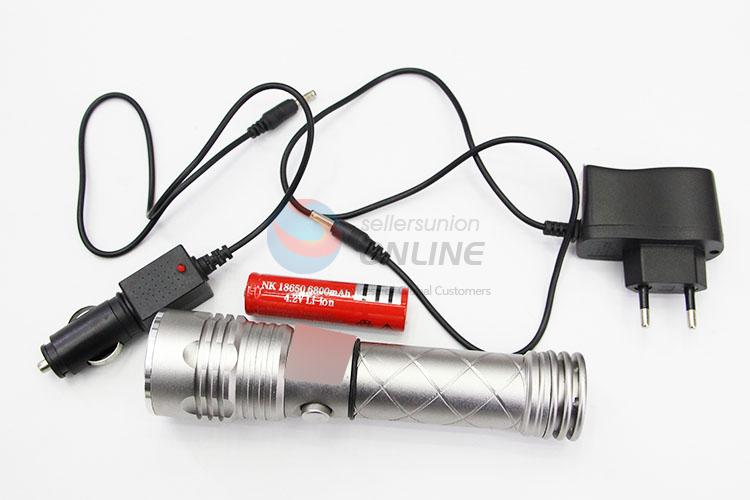 Latest Design Flashlight with T6 Lamp Bulb and 18650 Battery for Camping Hiking Cycling