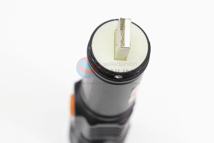 Low price LED USB Clip Flashlight Torch Light with 18650 Flashlight