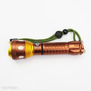 Creative Supplies Golden Color Aluminum Alloy Super Flashlight with XPE <em>Lamp</em> <em>Bulb</em> and 18650 Battery