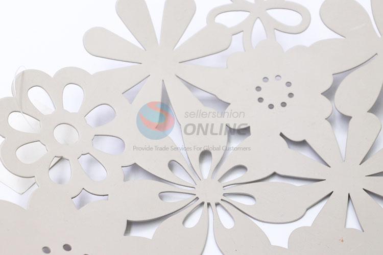 White Color Hollow-out Flower Plated Fruit Dish Hollow Dessert Plate