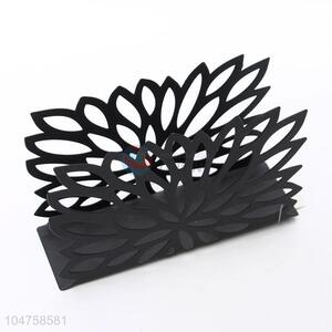 Custom High Quality Black Color Metal Tissue Paper Holder Cover