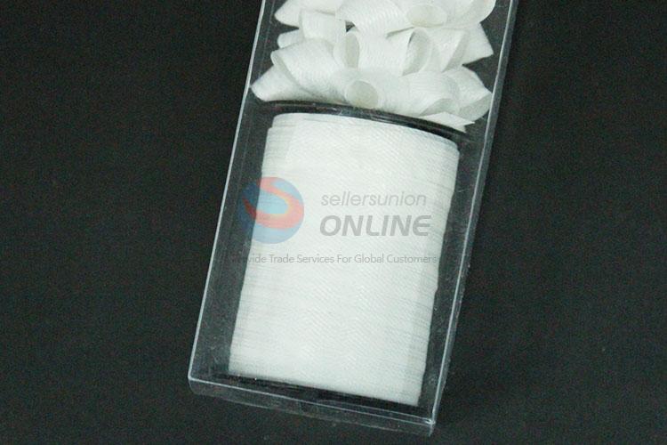 Plastic ribbon decoration,dia:5.5*h:15cm