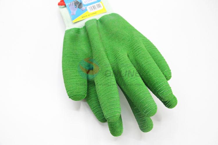 Green Color Comfortable Nylon Work Safety Gloves,Electrician Safety Gloves