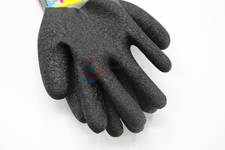 Wholesale Cheap Price Black Color Work Gloves Nylon Slip Working Gloves