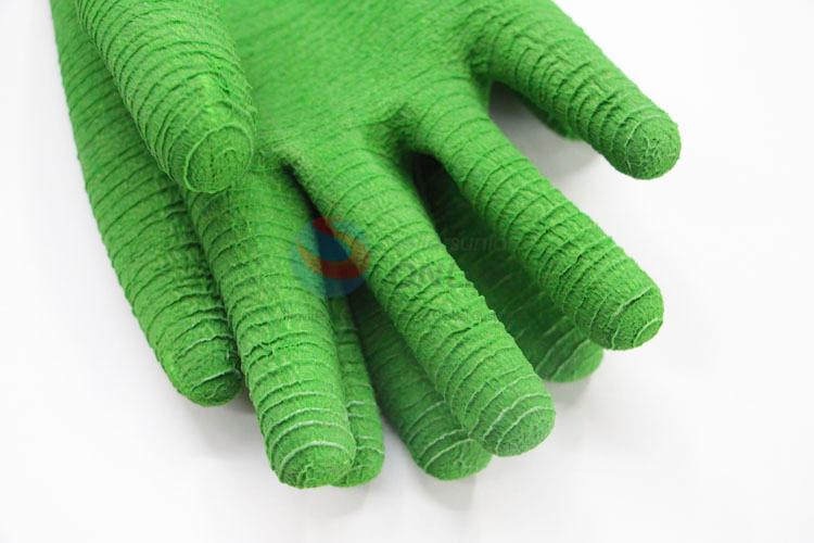 Green Color Comfortable Nylon Work Safety Gloves,Electrician Safety Gloves