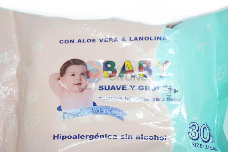 Eco-friendly 30 Pcs New Baby Wipes Cleaning Wet Tissue