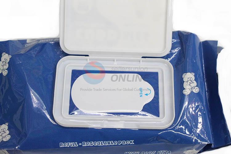 Simple Style 80 Pcs Baby Wipes Wet Tissue with Cover