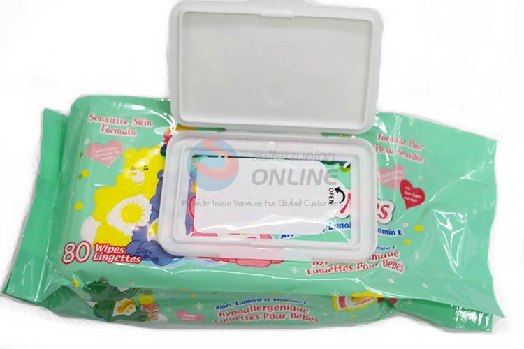 Simple Style 80 Pcs Baby Wipes Wet Tissue with Box