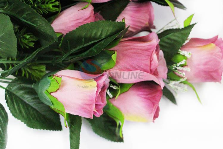 Pink Color Little SKU Beautiful Artificial Fake Flower for Decoration