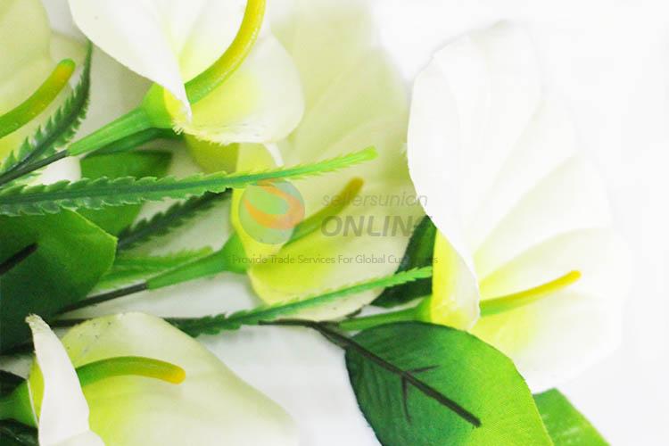 White Color Artificial Flower Home Garden Courtyard Ornament Plant