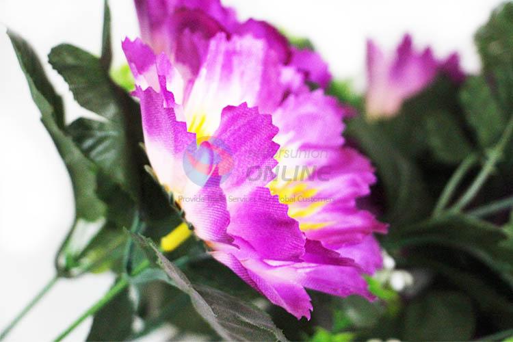 Vivid Purple Real Touch Flowers for Party Decoration