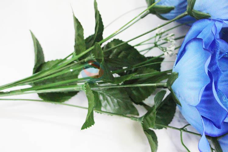 Blue Color Artificial Flower for Wedding Home Party Decoration