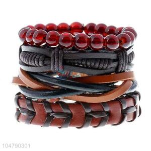 China wholesale vintage braided beaded bracelet set