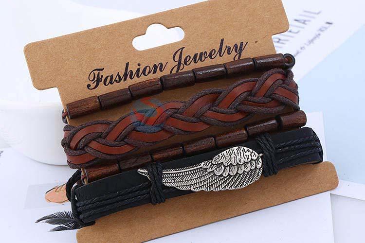 Factory customized vintage punk adjustable bracelet set