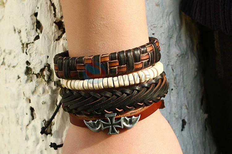 Super quality vintage punk adjustable bracelet set