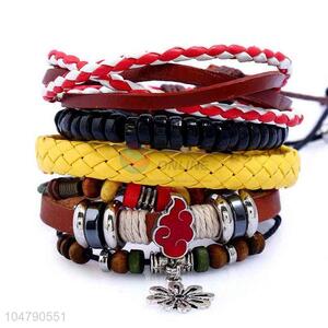 Cheap wholesale vintage punk adjustable bracelet set