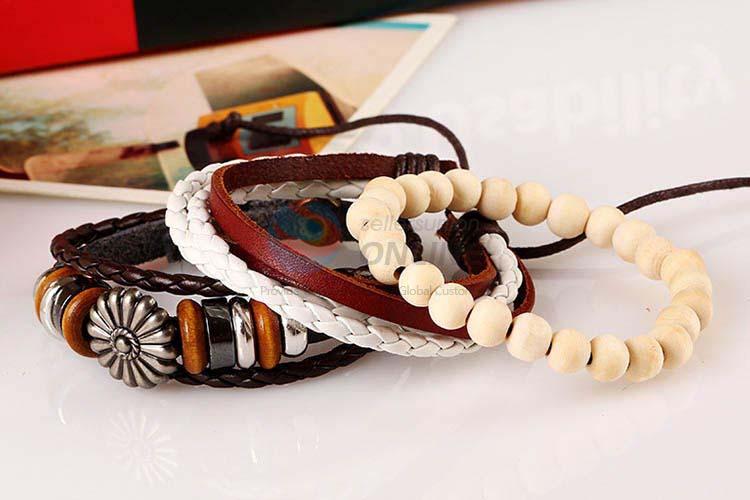 Factory wholesale vintage handmade adjustable bracelet set